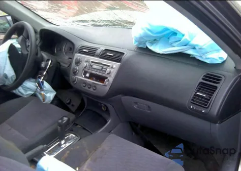 2004 Honda Civic Hybrid из США, поврежденный, VIN JHMES96684S009926